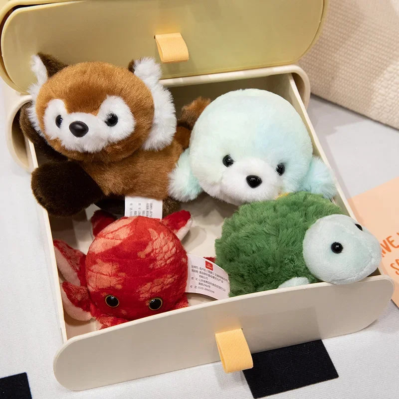 10 Kinds Of Animals Plush Toys With Magnets Can Stand On Your Shoulder Cartoon Cute Stuffed Dolls Birthday Gifts For Kids