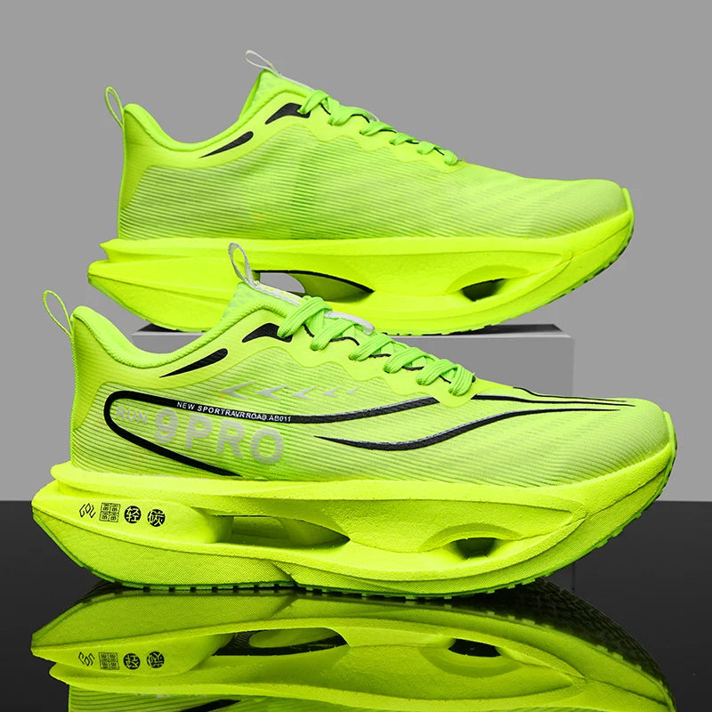 Men's Sneakers 9PRO Carbon Board Skeleton Cushioning Marathon Running Shoes Outdoor Fitness Training Sports Tennis Shoes Women's