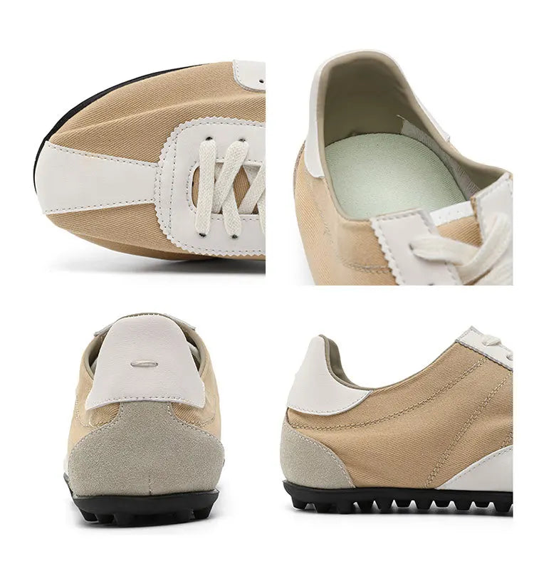 New Women Men High Quality Lace-Up Comfortable Soft Sole Flatsshoes Outdoor Casual Breathable Sneakers Fitness Shoes Male Shoes