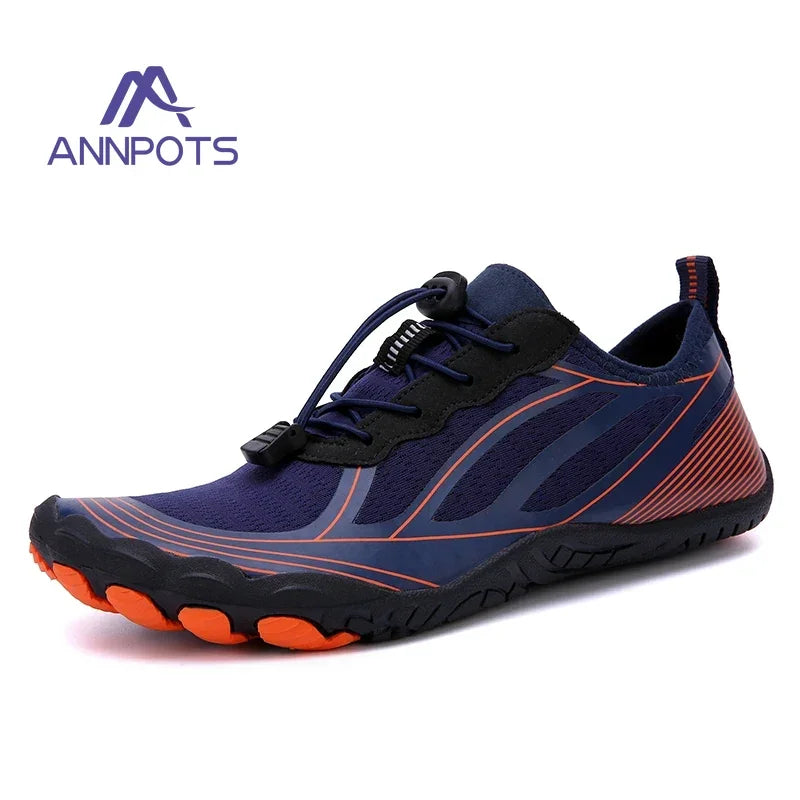 New Couple Water Shoes Aqua Shoes Five-finger Swimming Shoes 35-47 Size Beach Sports Shoes Fashion Men's Fitness Shoes
