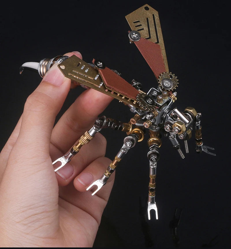 Mechanical Insect Iron Metal DIY Building Blocks 3D Three-Dimensional Assembly Model Puzzle toys Birthday Gift for Kid Adult