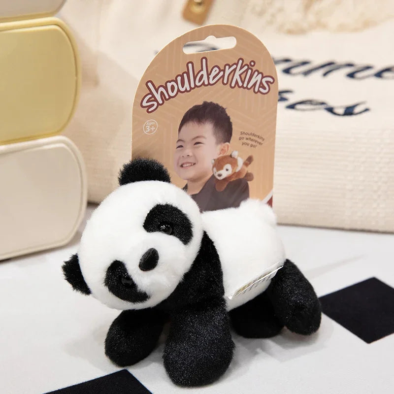 10 Kinds Of Animals Plush Toys With Magnets Can Stand On Your Shoulder Cartoon Cute Stuffed Dolls Birthday Gifts For Kids