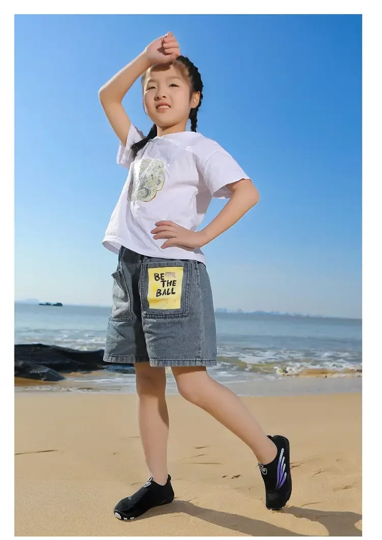 Unisex Indoor Fitness Special Shoes Parent-Child Couple Vacation Beach Swimming Shoes Men Snorkeling Quick Dry Aqua Shoes #27-42