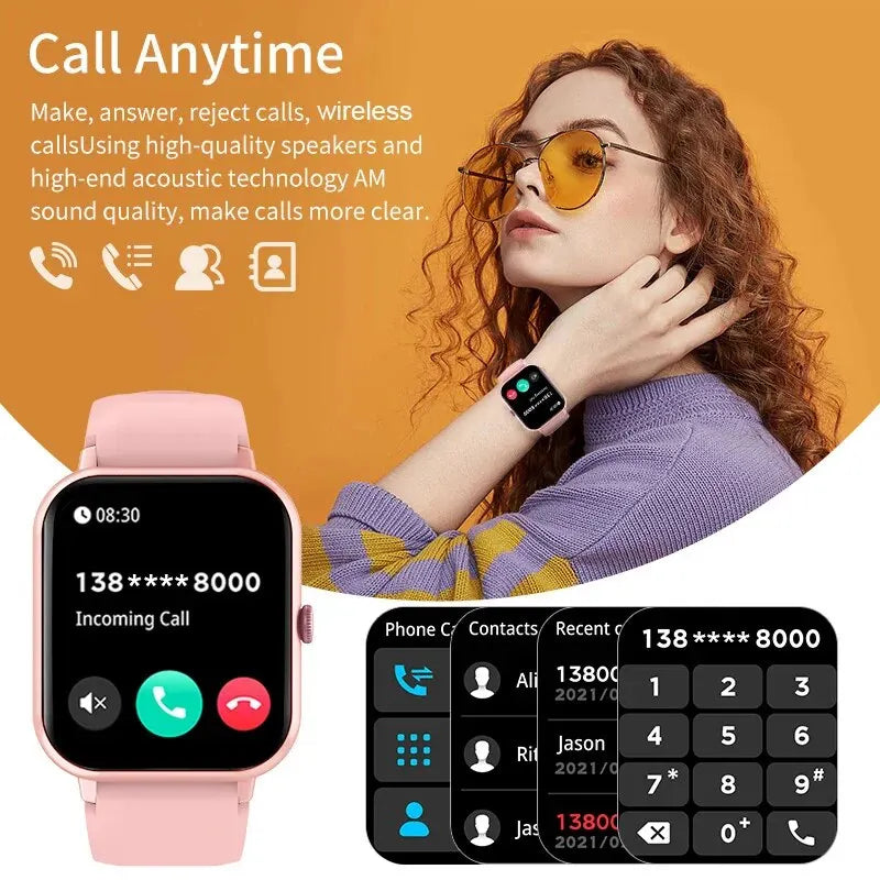 LIGE 2024 Bluetooth Calling Smart Watch For Men Women Full Touch Screen Sports Fitness Watch Man Smart Watches Women Smartwatch