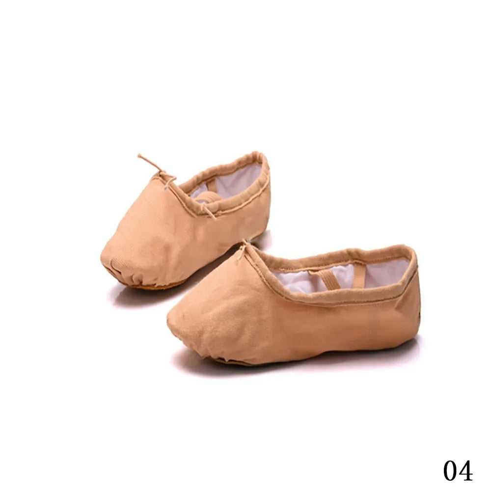 Hot Sale 4 Colors Shoes Canvas Ballet Pointe Shoes Fitness Gymnastics Dance Shoes For Kids Children Baby Girl Fashion Shoes Baby