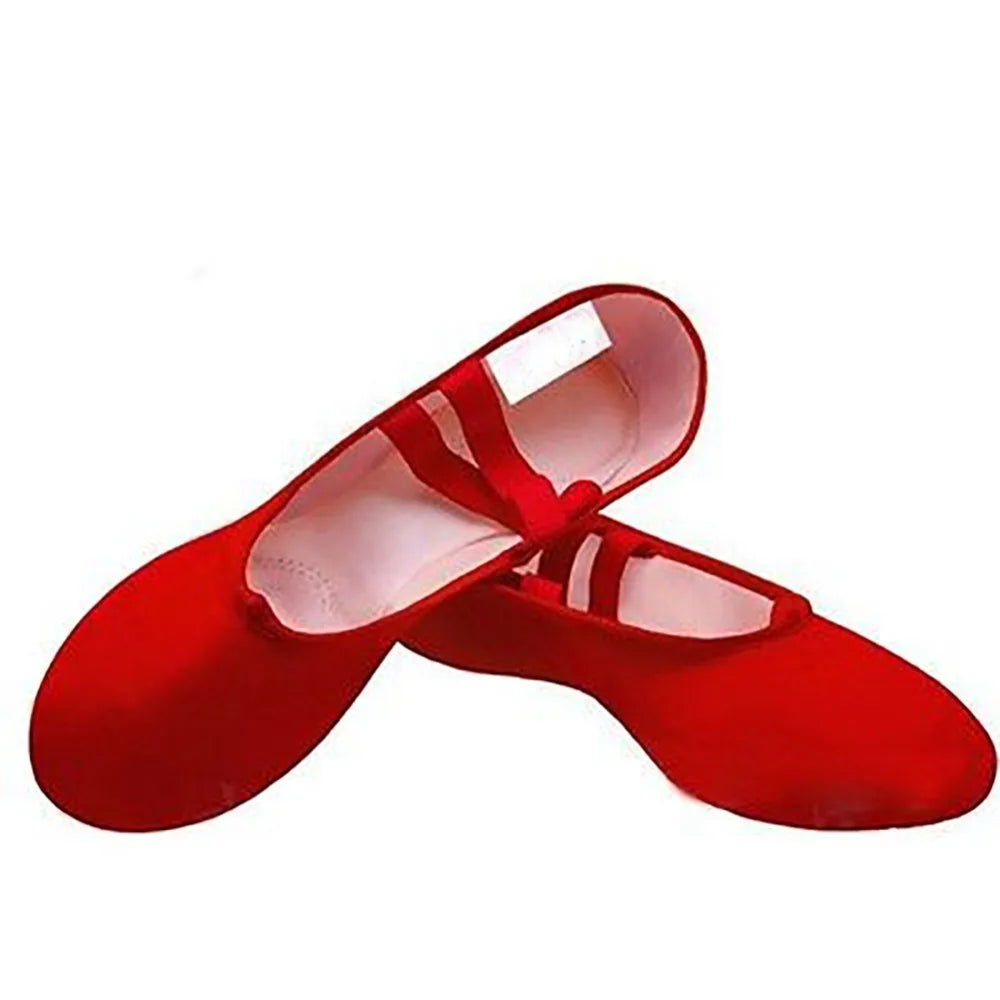 Hot Sale 4 Colors Shoes Canvas Ballet Pointe Shoes Fitness Gymnastics Dance Shoes For Kids Children Baby Girl Fashion Shoes Baby