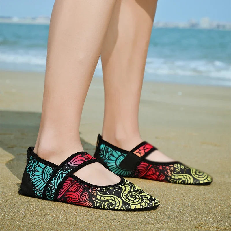 Women Barefoot Diving Shoes Aqua Shoes Beach Swimming Water Sport Sneaker Fitness Dance Swim Surfing Snorkeling Shoe