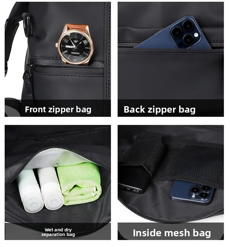 New Travel Bag, Men's Handbag, Large-capacity Short-distance Travel Bag, Sports and Fitness Bag, Single-shoulder Crossbody Bag