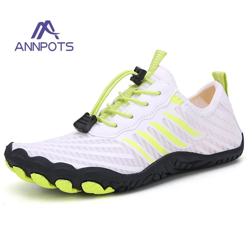 New Couple Water Shoes Aqua Shoes Five-finger Swimming Shoes 35-47 Size Beach Sports Shoes Fashion Men's Fitness Shoes