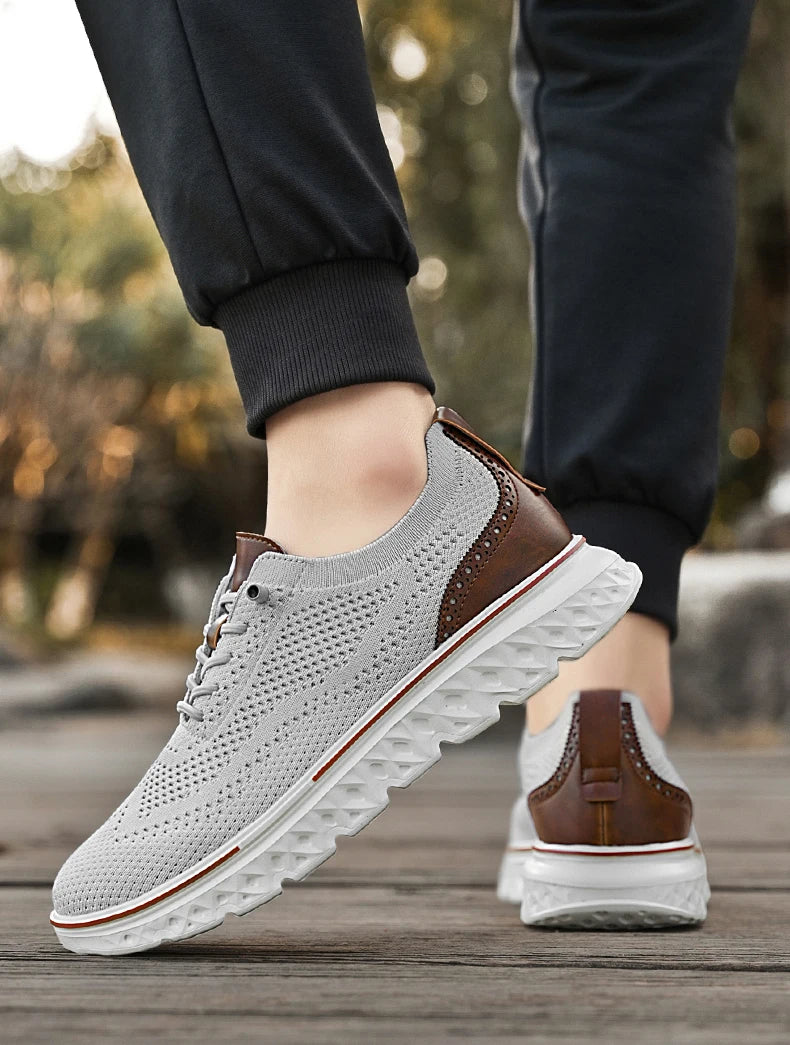 Men Sneakers Men Mesh Casual Shoes Fashion Lightweight Breathable Soft Soled Shoes Summer Outdoor Sports Fitness Large Size 48