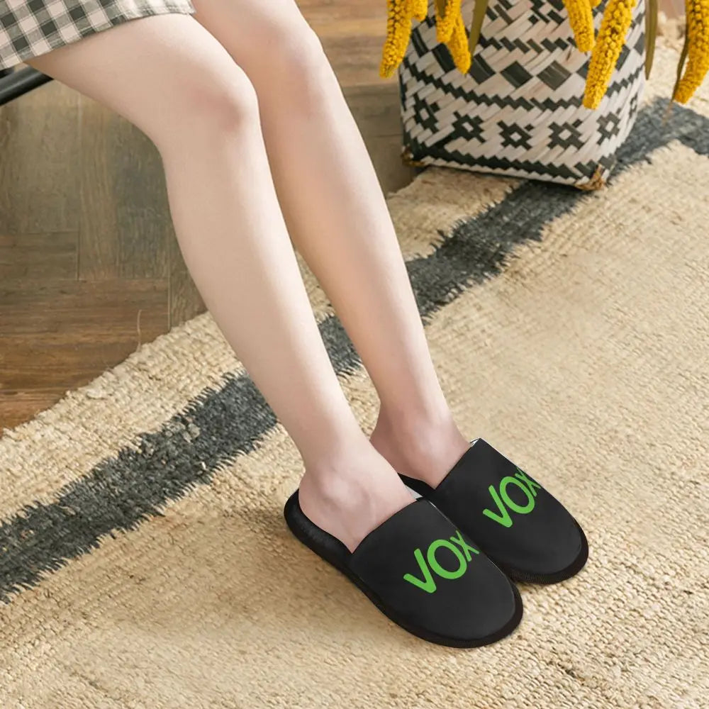 Custom Spain Vox Stripe Flag Soft Scuff With Memory Foam Slippers Women Spanish Political Party Spa House Shoes