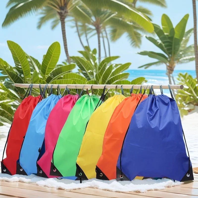 Outdoor Drawstring Gym Bag Travel bag String Bags Swimming Pool Clothes Shoes Storage Waterproof Packaging Pocket Unisex Fitness