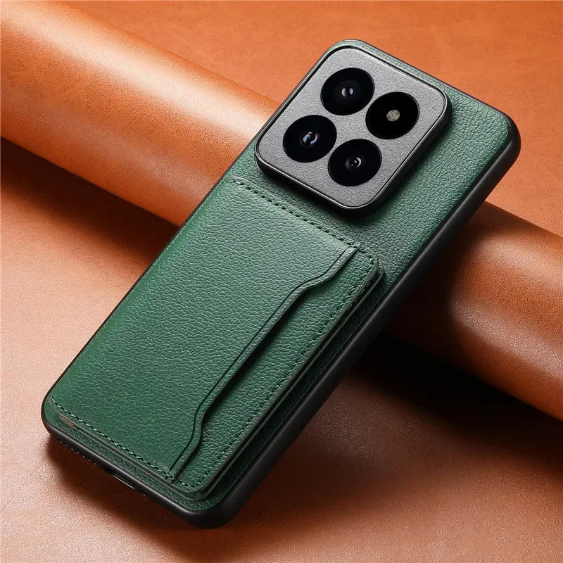 Multifunctional Leather Wallet Phone Case Coque For Xiaomi 15T 17 Pro Max M14 Ultra 13 Pro Ultra Poco F5 14T Card Holder Cover