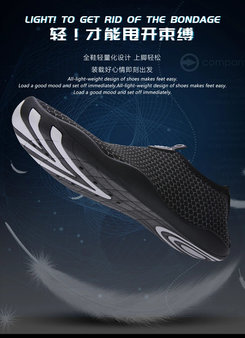 Lager Size Unisex Outdoor Aqua Shoes Couples Vacation Beach Barefoot Swimming Shoes Indoor Fitness Yoga Shoes 35-46#