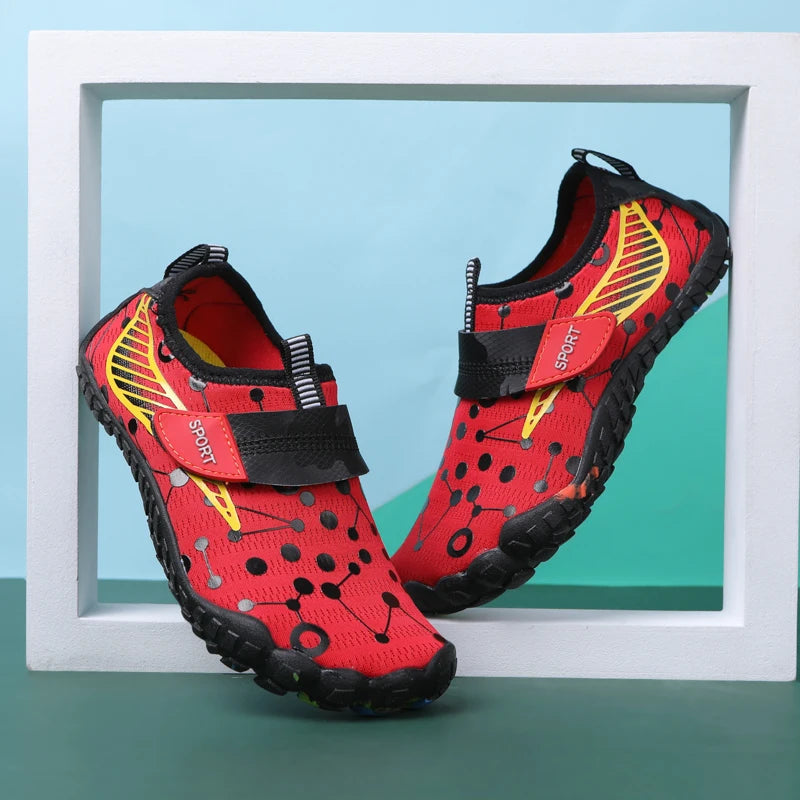 Children Boys And Girls Beach Quick Diving Shoes Qianjiang Swimming Shoes Indoor Fitness Floor Shoes Bathroom Shoes 28-38#