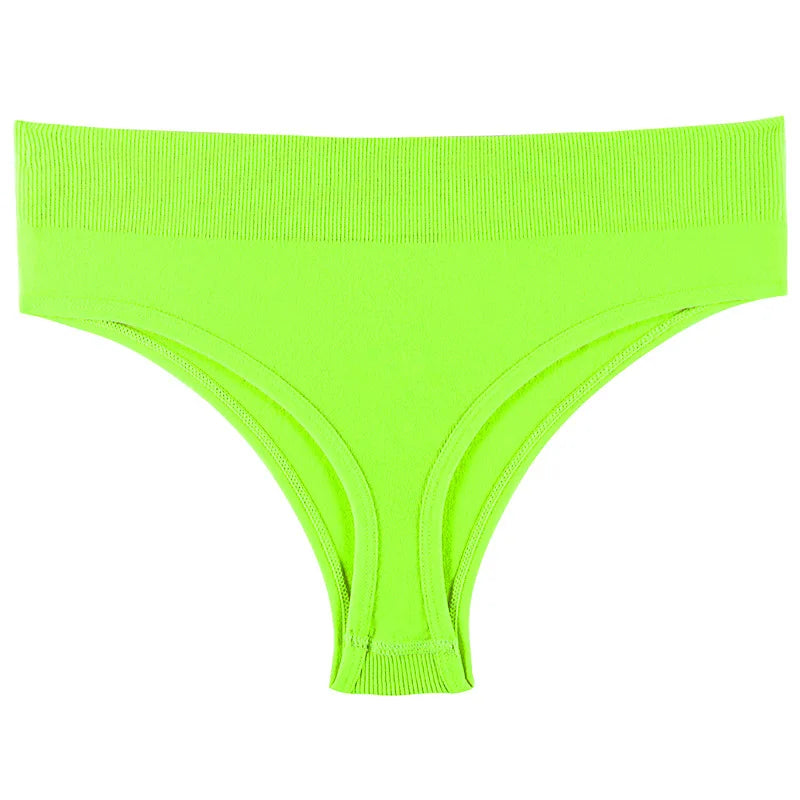 Meet'r Women Sexy Low Waist Underwear Seamless Sports Fitness Panties Female G String High Elastic Lingerie Temptation Briefs