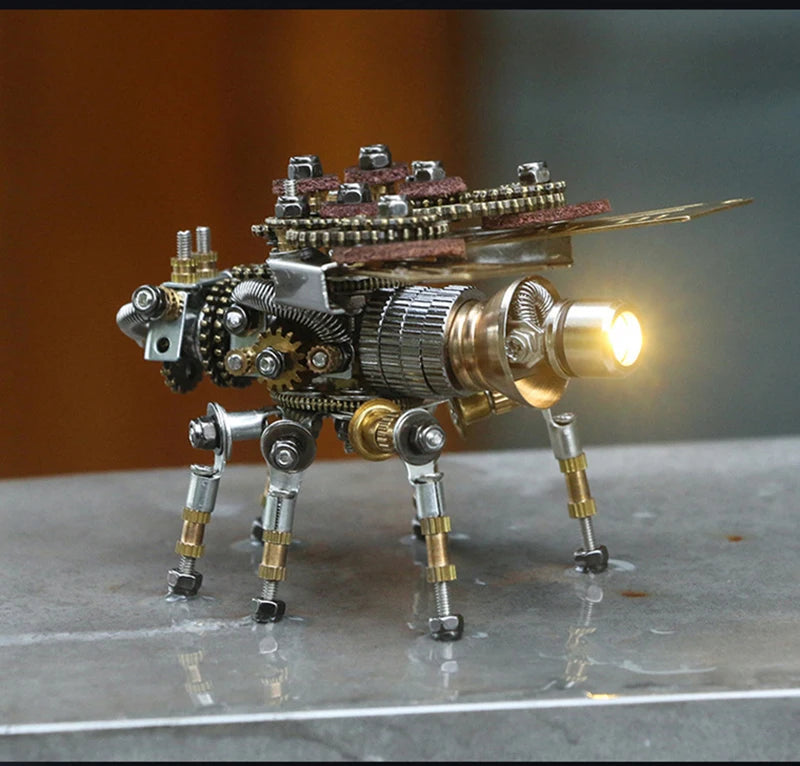 Mechanical Insect Iron Metal DIY Building Blocks 3D Three-Dimensional Assembly Model Puzzle toys Birthday Gift for Kid Adult