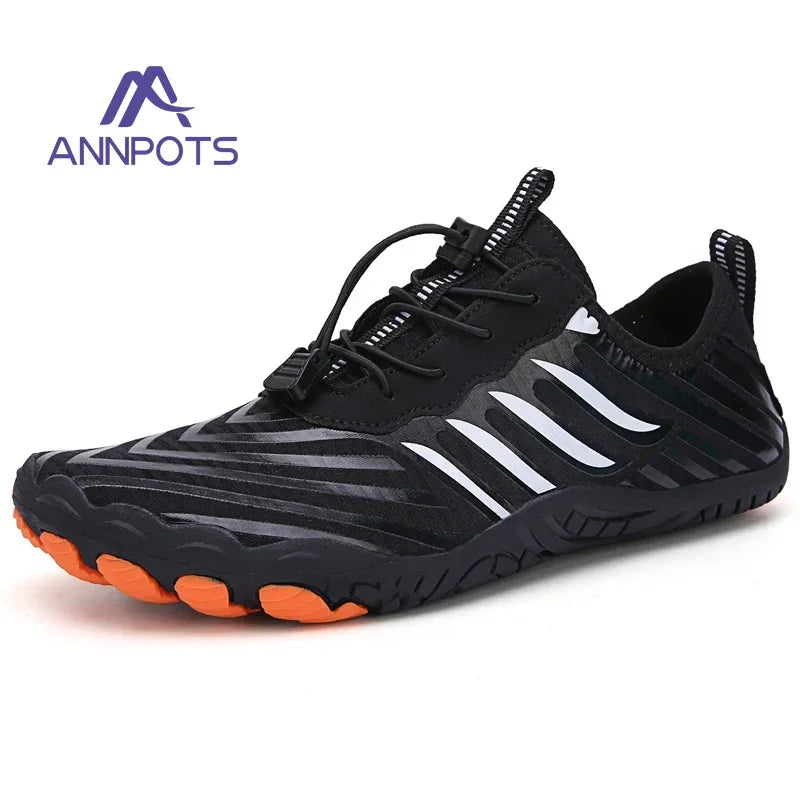 New Couple Water Shoes Aqua Shoes Five-finger Swimming Shoes 35-47 Size Beach Sports Shoes Fashion Men's Fitness Shoes