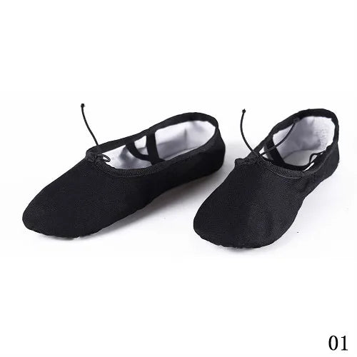 Hot Sale 4 Colors Shoes Canvas Ballet Pointe Shoes Fitness Gymnastics Dance Shoes For Kids Children Baby Girl Fashion Shoes Baby