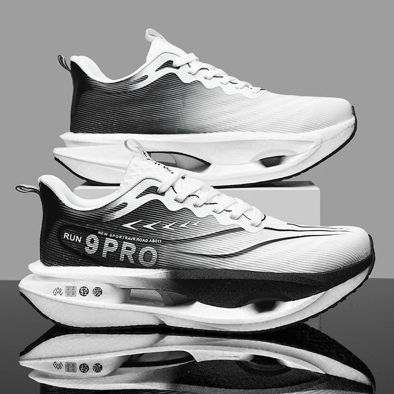 Men's Sneakers 9PRO Carbon Board Skeleton Cushioning Marathon Running Shoes Outdoor Fitness Training Sports Tennis Shoes Women's