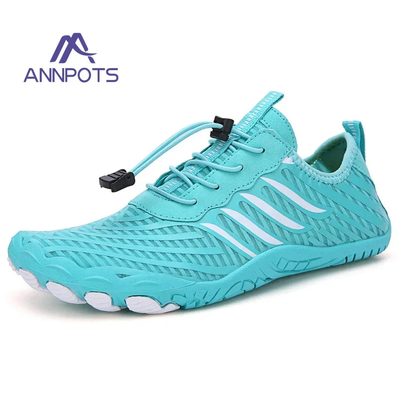 New Couple Water Shoes Aqua Shoes Five-finger Swimming Shoes 35-47 Size Beach Sports Shoes Fashion Men's Fitness Shoes