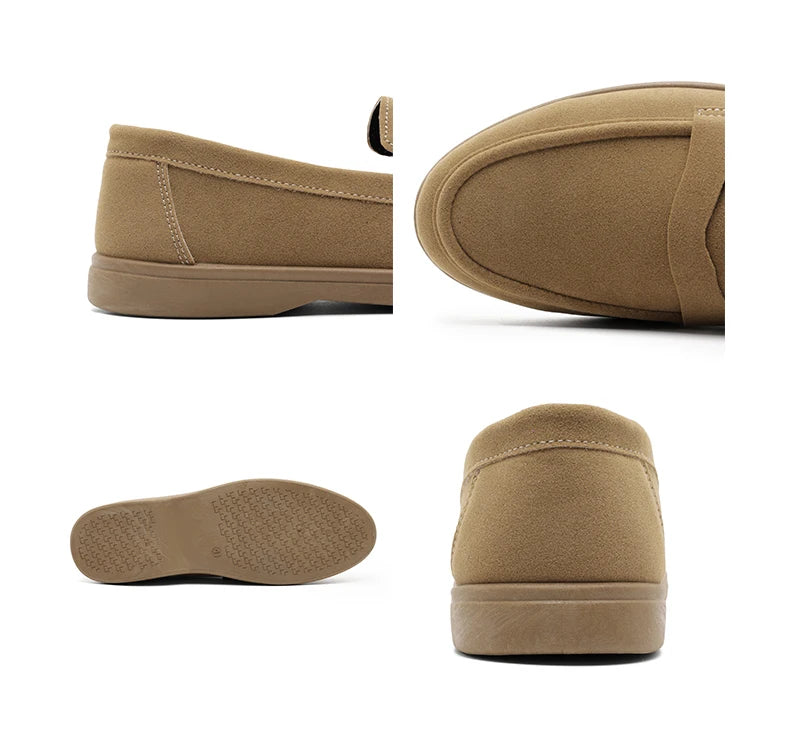 Genuine Leather Men Casual Shoes Luxury Brand Breathable Slip on Black Driving Shoes Moccasins Plus Size 39-45 Soft Men Loafers