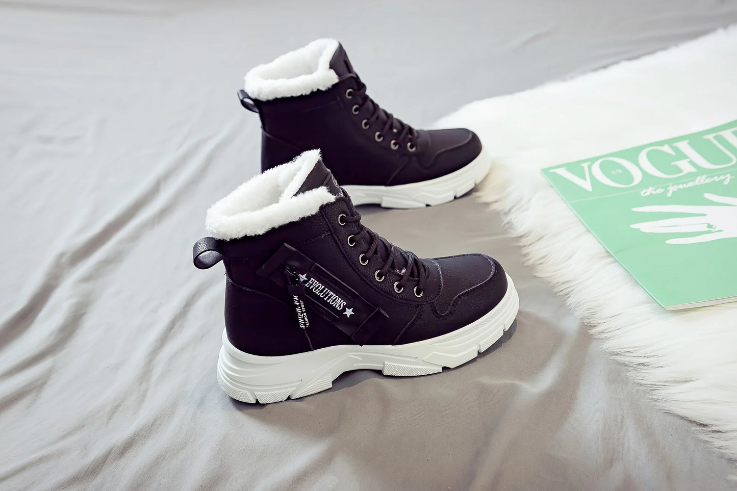 Women's Ankle Boot, Short Boot, Winter Boot with Thick Lining and Insulation, Stylish and Versatile, Thick-Soled Winter Boot