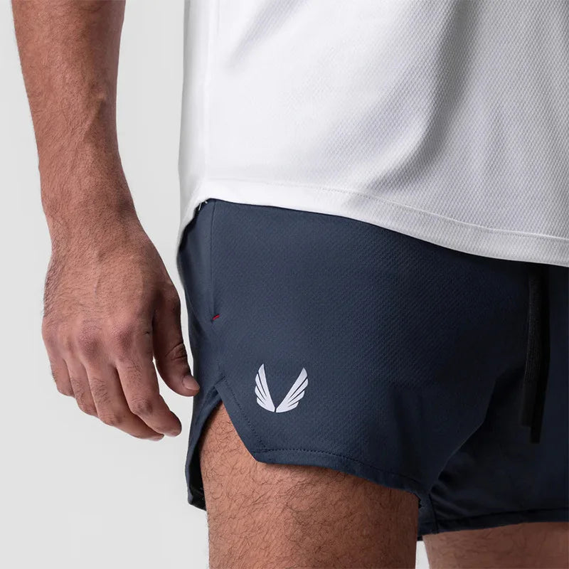 Men's Quick Dry Casual Shorts Running Sports Jogging Basketball Short Pants Male Gym Fitness Bottoms Compression Sweatpants