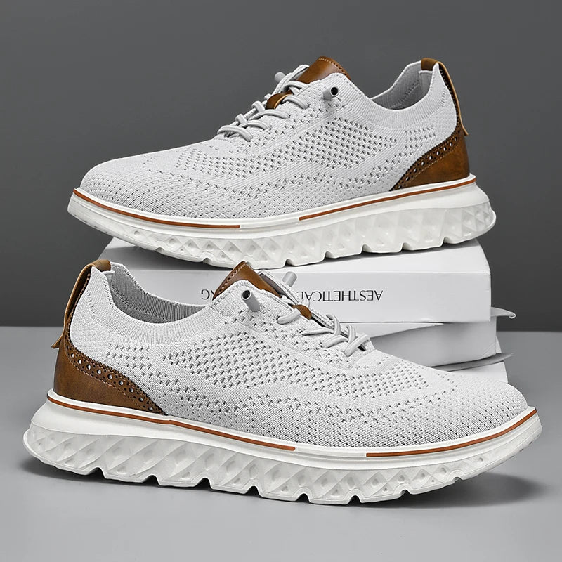 Men Sneakers Men Mesh Casual Shoes Fashion Lightweight Breathable Soft Soled Shoes Summer Outdoor Sports Fitness Large Size 48