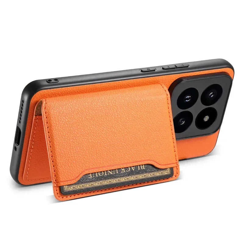 Multifunctional Leather Wallet Phone Case Coque For Xiaomi 15T 17 Pro Max M14 Ultra 13 Pro Ultra Poco F5 14T Card Holder Cover