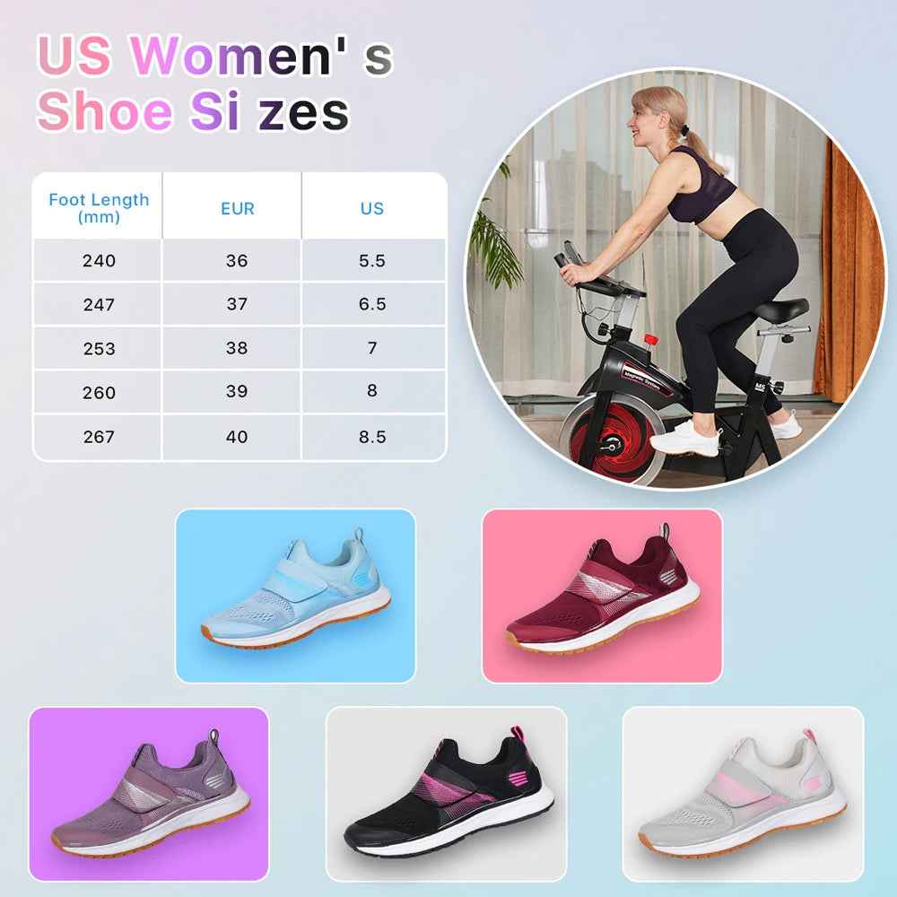 Women's indoor fitness dynamic cycling shoes hard soled rubber soled cycling shoes SPD MTB Sneakers mountain Bike shoes