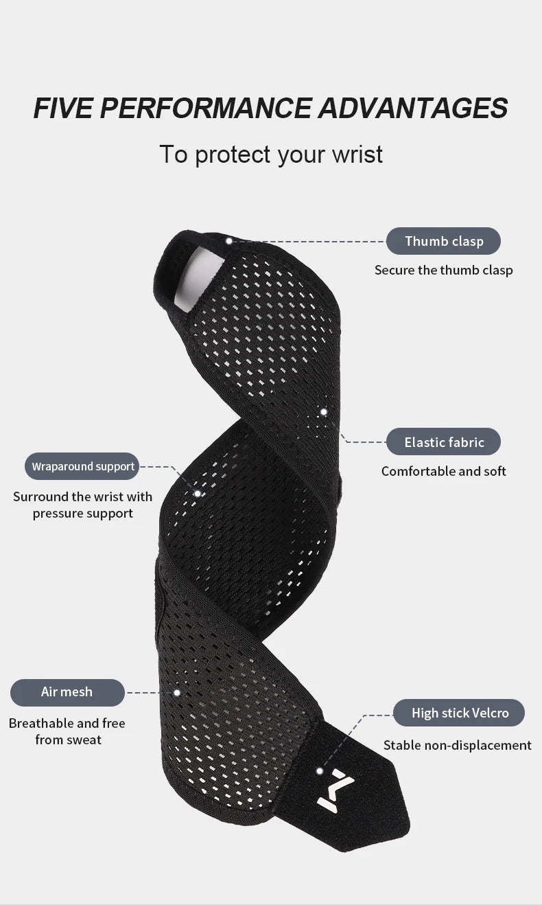 1 Breathable Mesh Wrist Support Joint Pain & Sprain Protection Chronic Overuse Wrist Support Wrap-Around Compression Sleeve