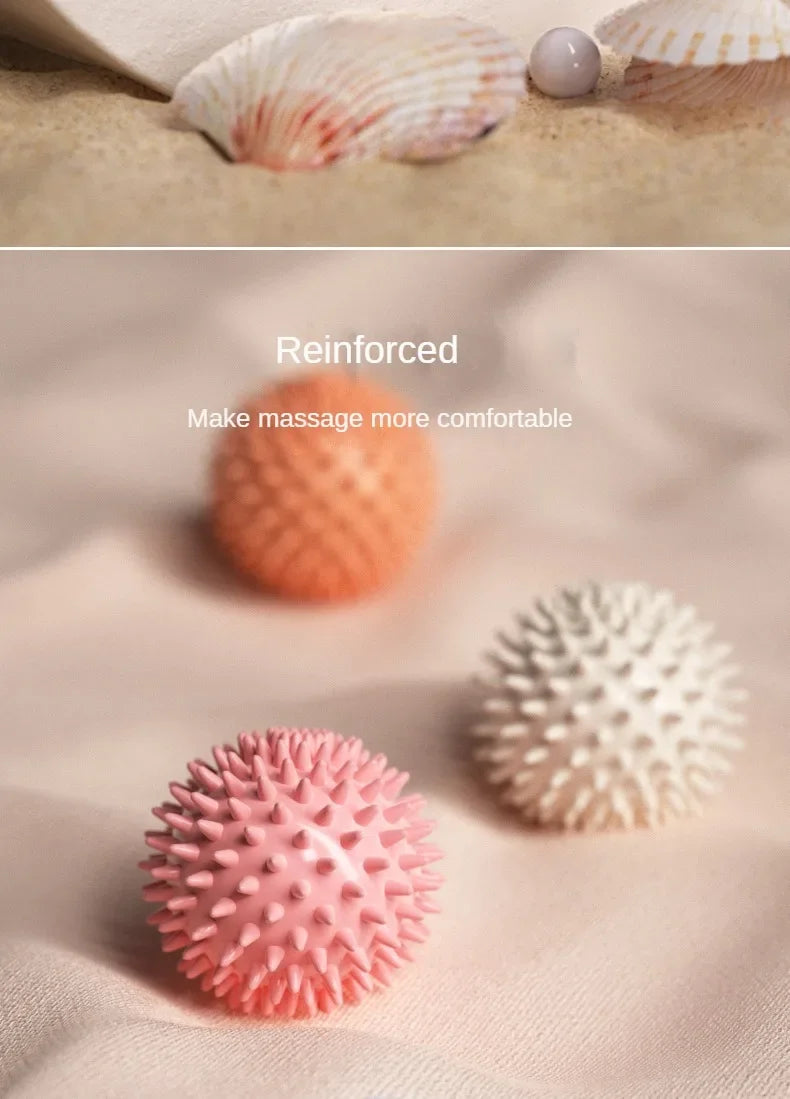Durable PVC Spiky Massage Ball Trigger Point Sport Fitness Hand Foot Pain Relief Plantar Fasciitis Reliever Hedgehog Balls 6cm