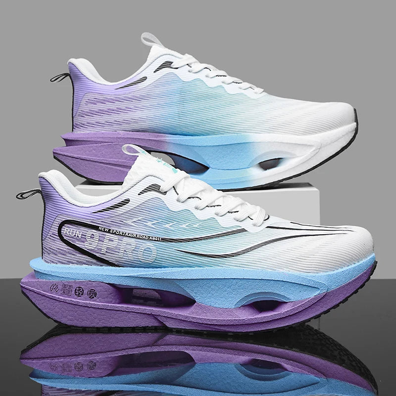 Men's Sneakers 9PRO Carbon Board Skeleton Cushioning Marathon Running Shoes Outdoor Fitness Training Sports Tennis Shoes Women's