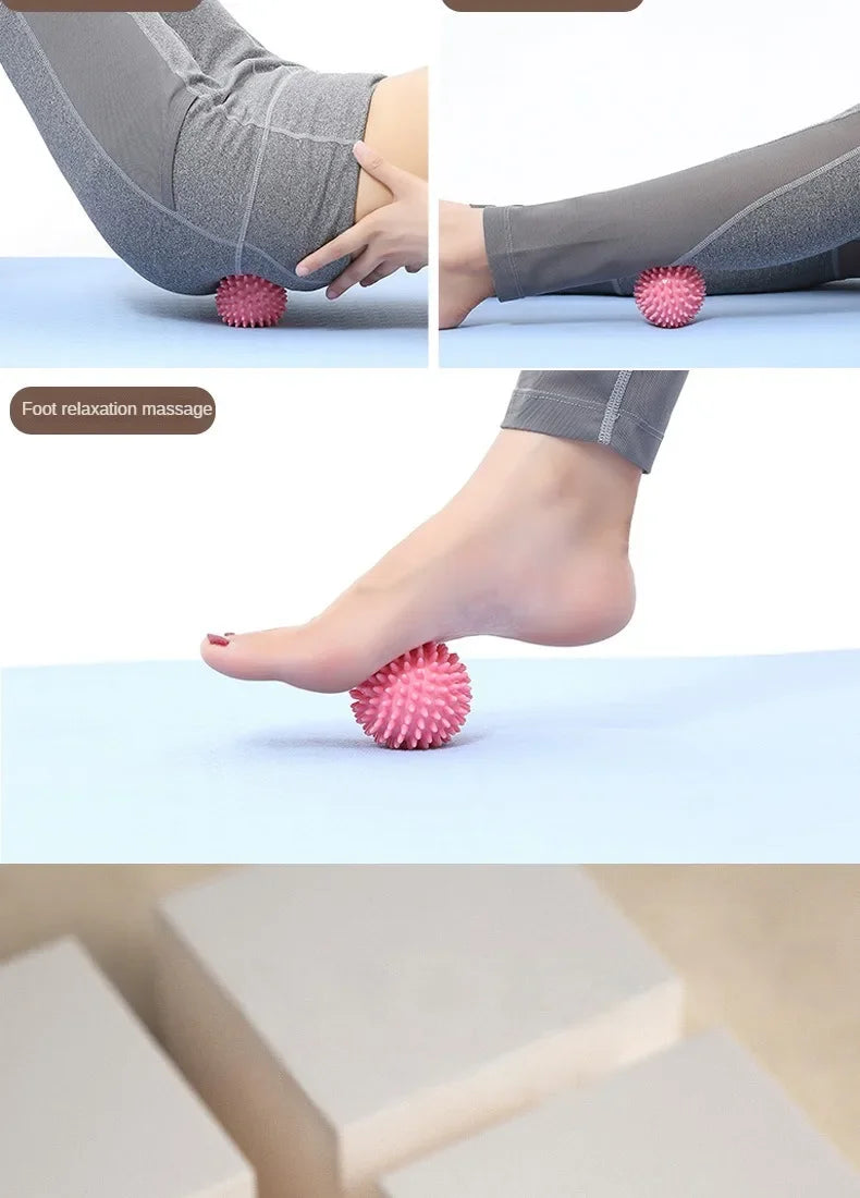 Durable PVC Spiky Massage Ball Trigger Point Sport Fitness Hand Foot Pain Relief Plantar Fasciitis Reliever Hedgehog Balls 6cm