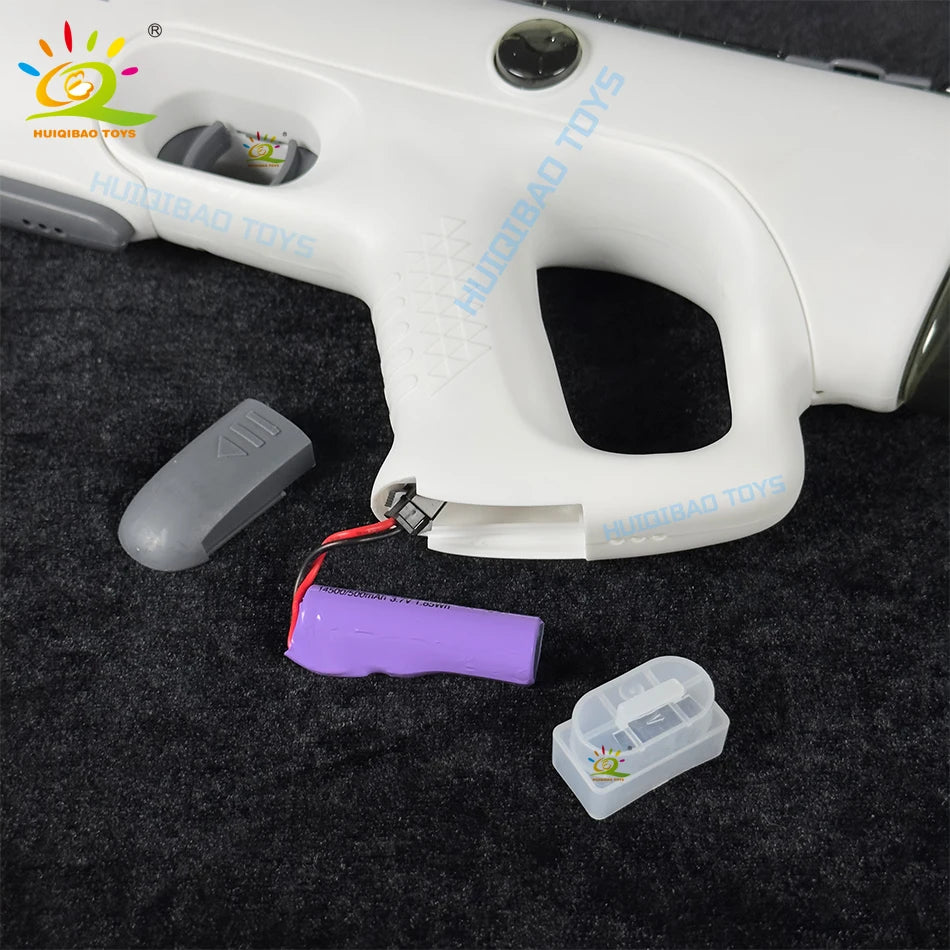 HUIQIBAO 2025 Fully automatic Pulse Electric Space Water Gun Outdoor Beach Water Battle Toy Summer Game Toys for Adult Gift