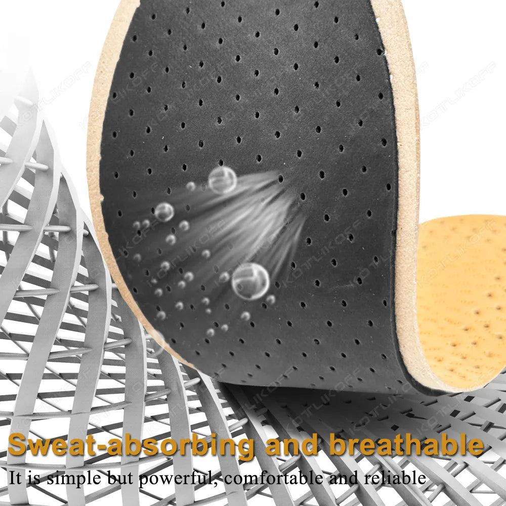 Ultra Thin Breathable Leather Shoe Insoles For Women Men Business Shoes Pads Soft  Absorb Sweat Deodorant ReplacementInner Soles