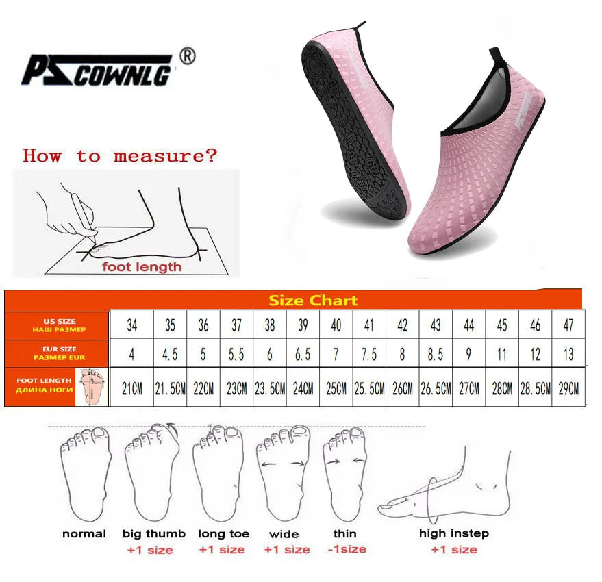 Men Women Beach Swimming Water Sports socks Barefoot sports water shoes Fitness Dance swimming surf snorkeling shoes