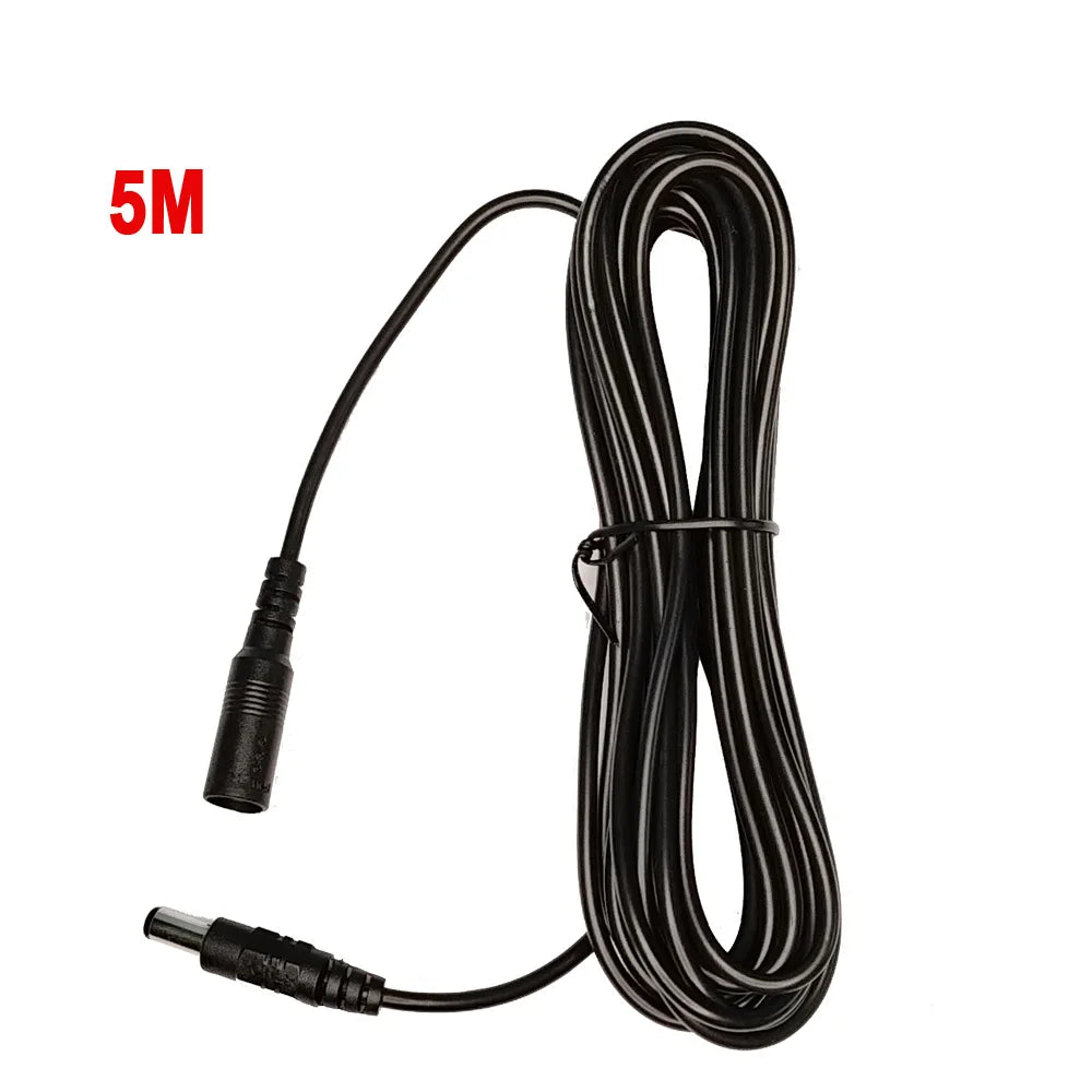 10M/ 5M 5.5mm*2.1mm DC Power Connector Extension Cord Jack Adapter Lead Cable DC Female Male Extension External Plug