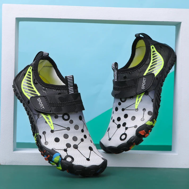 Children Boys And Girls Beach Quick Diving Shoes Qianjiang Swimming Shoes Indoor Fitness Floor Shoes Bathroom Shoes 28-38#