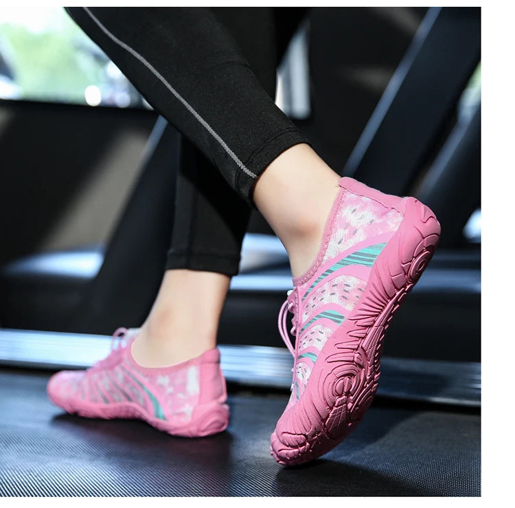 Indoor Fitness Shoes Men Women Yoga Treadmill Barefoot Shoes Gym Special Shock-absorbing Skipping Shoe Non-slip Training Sneaker