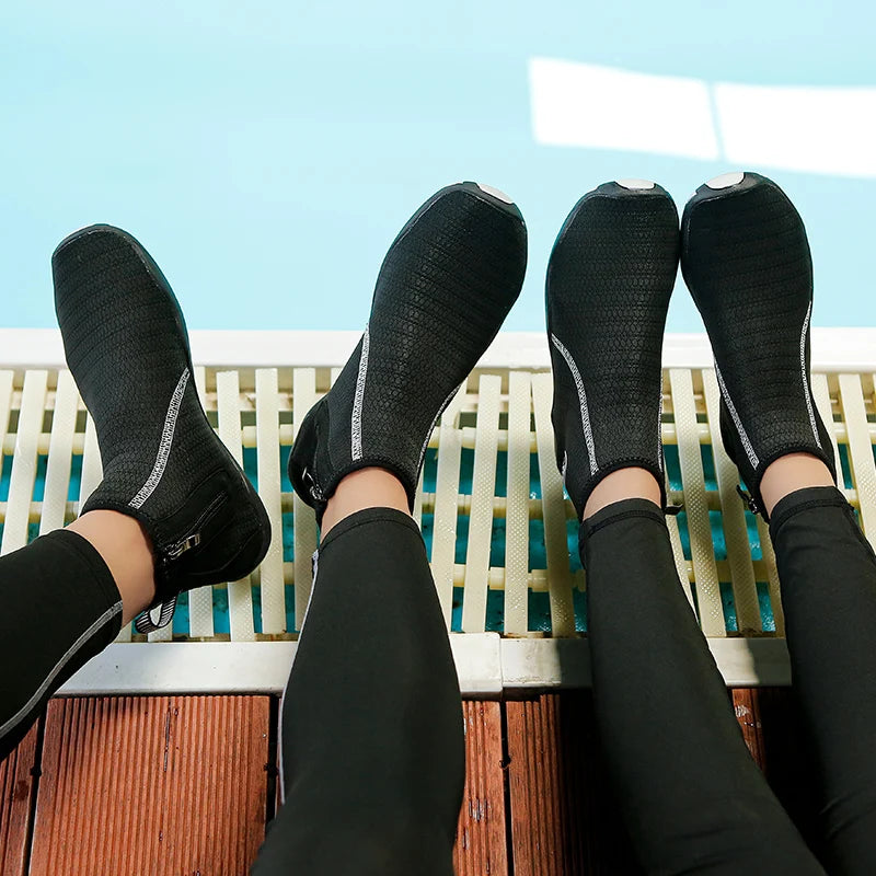 High Ankle Unisex Gym Footwaer Couples Vacation Beach Game Aqua Shoes Women Indoor Yoga Shoes Men Squat Fitness Shoes 35-46#