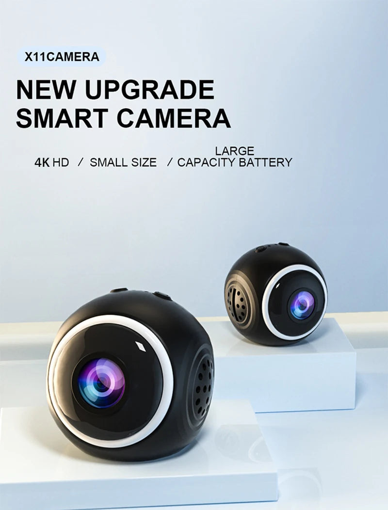 4K HD Security Camera Full Color Infrared Night Vision WiFi Monitor Motion Detection Mini Surveillance With Cloud Storage