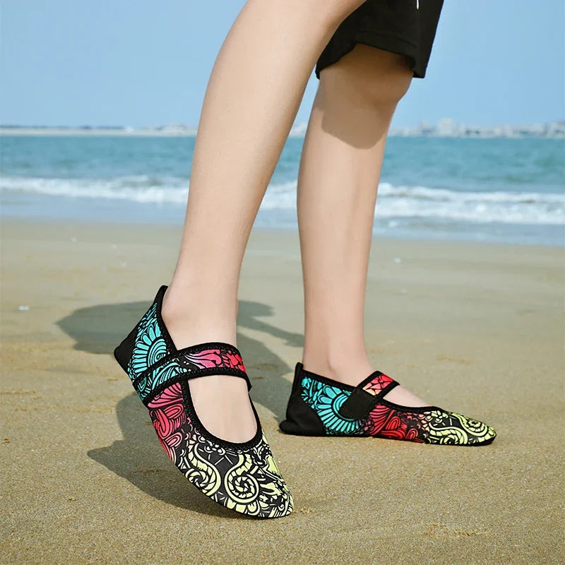 Women Barefoot Diving Shoes Aqua Shoes Beach Swimming Water Sport Sneaker Fitness Dance Swim Surfing Snorkeling Shoe