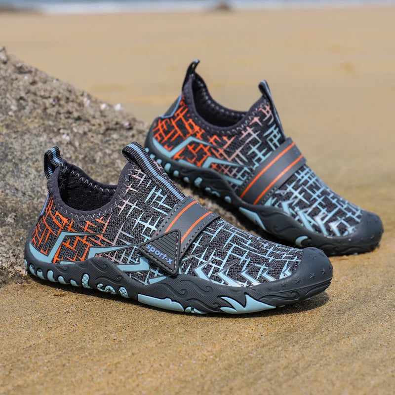 Children Boys And Girls Beach Quick Diving Shoes Qianjiang Swimming Shoes Indoor Fitness Floor Shoes Bathroom Shoes 28-38#