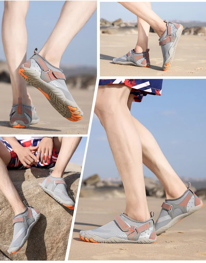 Men Water Shoes Women Wading Sneakers Drainage Barefoot Beach Aqua Shoes Quick Dry Fitness Yoga Shoes Sea Diving Swim Sandals