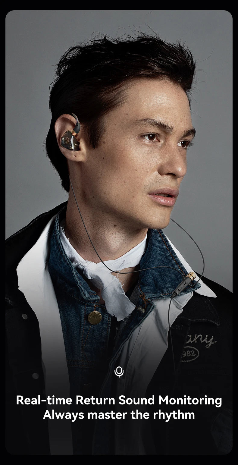 HiFi Wired Headphones with Microphone Noise-Cancelling Dynamic Earphones In Ear Earbuds Bass Headset For Sports Fitness Music
