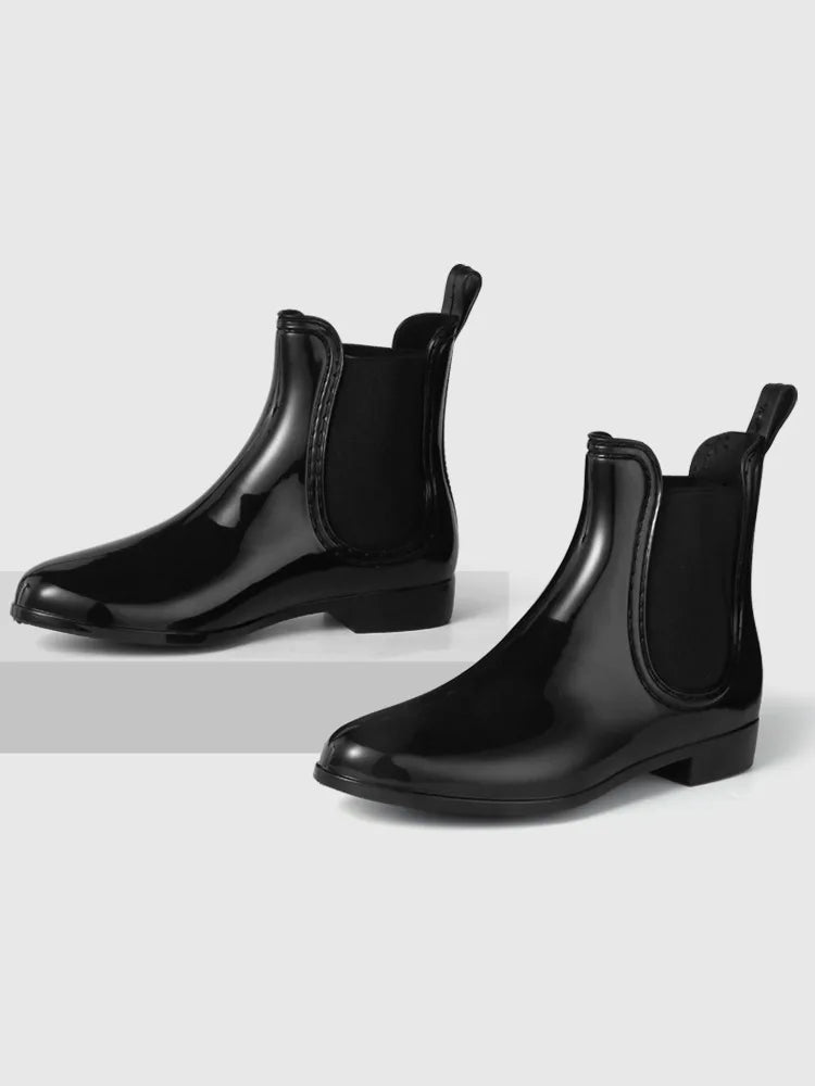 Comemore Rubber Rain Boots Women Waterproof Galoshes Shoe 2023 Ladies Fashion Apring Shoes Anti-Skid Ankle Boot Botas Femininas