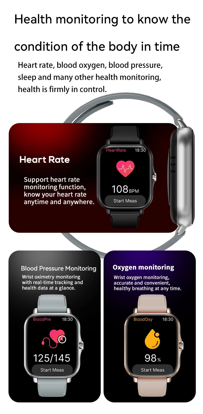 LAXASFIT 2025 New Smart Watch Bluetooth Talk Full Touch Screen Heart Rate Monitor Sports Fitness Smart Watch Men Women Gift