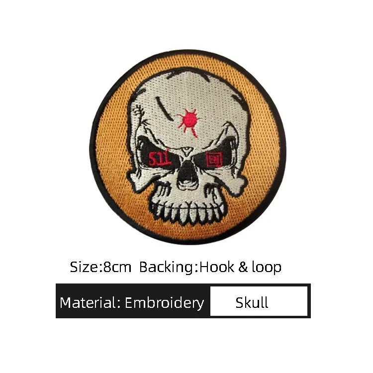 3D Tactical Military Patches PVC Fitness Armband Vests Hats Badges Soft Rubber Sword Cat Bear Morale Hook Loop Applique Emblem